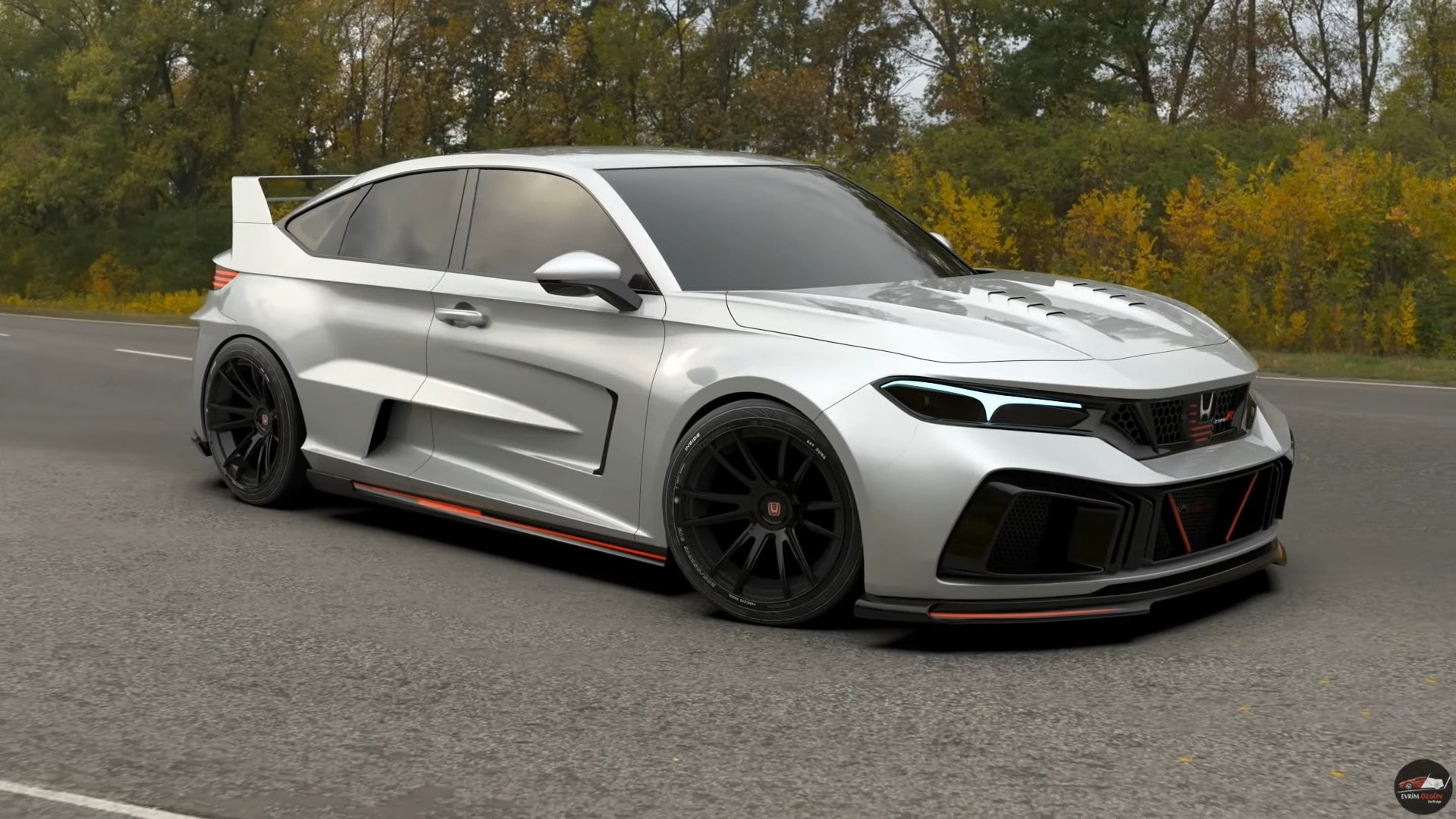 2026 Honda Civic Type R Jumps From Behind A CGI Curtain Wearing An 